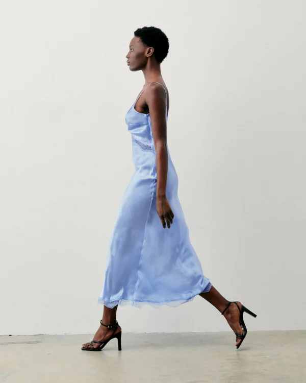 Robe Longue Bretelle Lila^FROM FUTURE Fashion