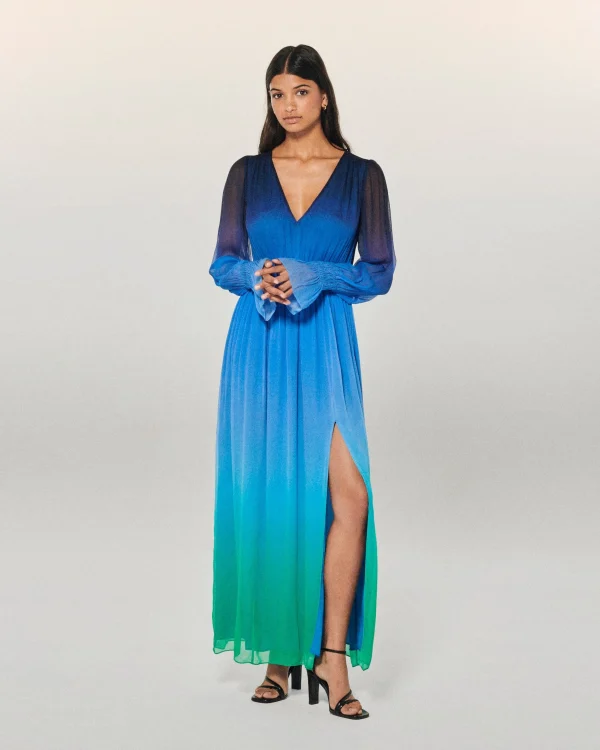 Robe Longue Manche Longue Mousseline^FROM FUTURE Flash Sale