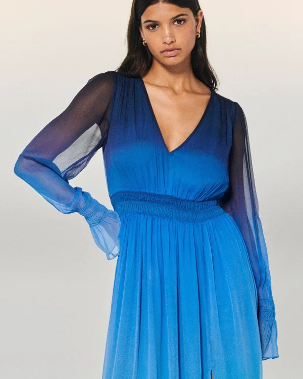 Robe Longue Manche Longue Mousseline^FROM FUTURE Flash Sale