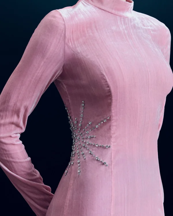 Robe Longue Manche Longue Velours Crinkle^FROM FUTURE Cheap