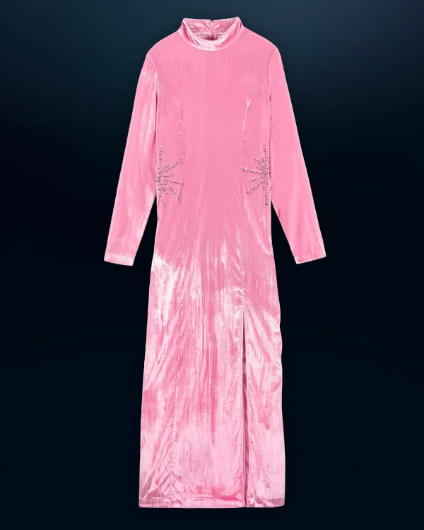 Robe Longue Manche Longue Velours Crinkle^FROM FUTURE Cheap