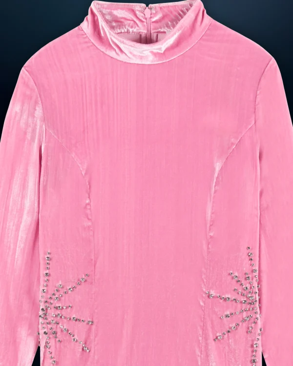 Robe Longue Manche Longue Velours Crinkle^FROM FUTURE Cheap