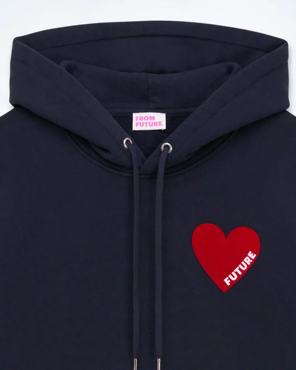Sweatshirt Hoodie Coeur^FROM FUTURE Shop
