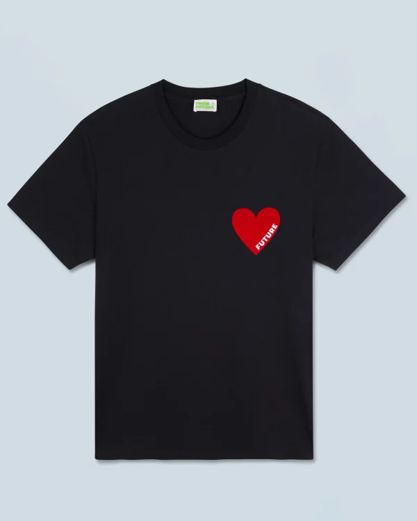 T-shirt Col Rond Coeur^FROM FUTURE Shop