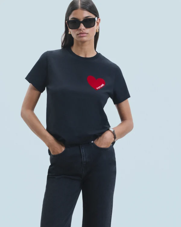T-shirt Col Rond Coeur^FROM FUTURE Outlet