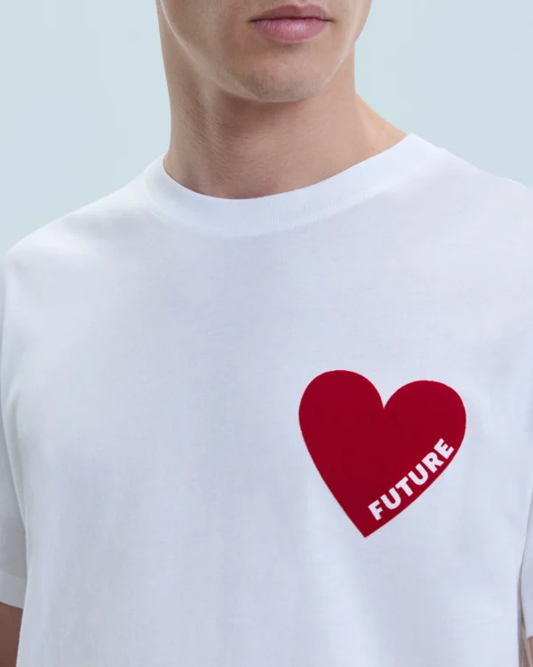 T-shirt Col Rond Coeur^FROM FUTURE Shop