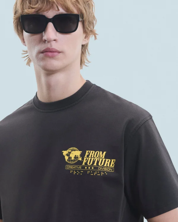 T-shirt Col Rond Manches Courtes Ups^FROM FUTURE Cheap