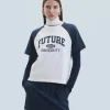 T-shirt Col Rond Manches Courtes Future^FROM FUTURE Hot