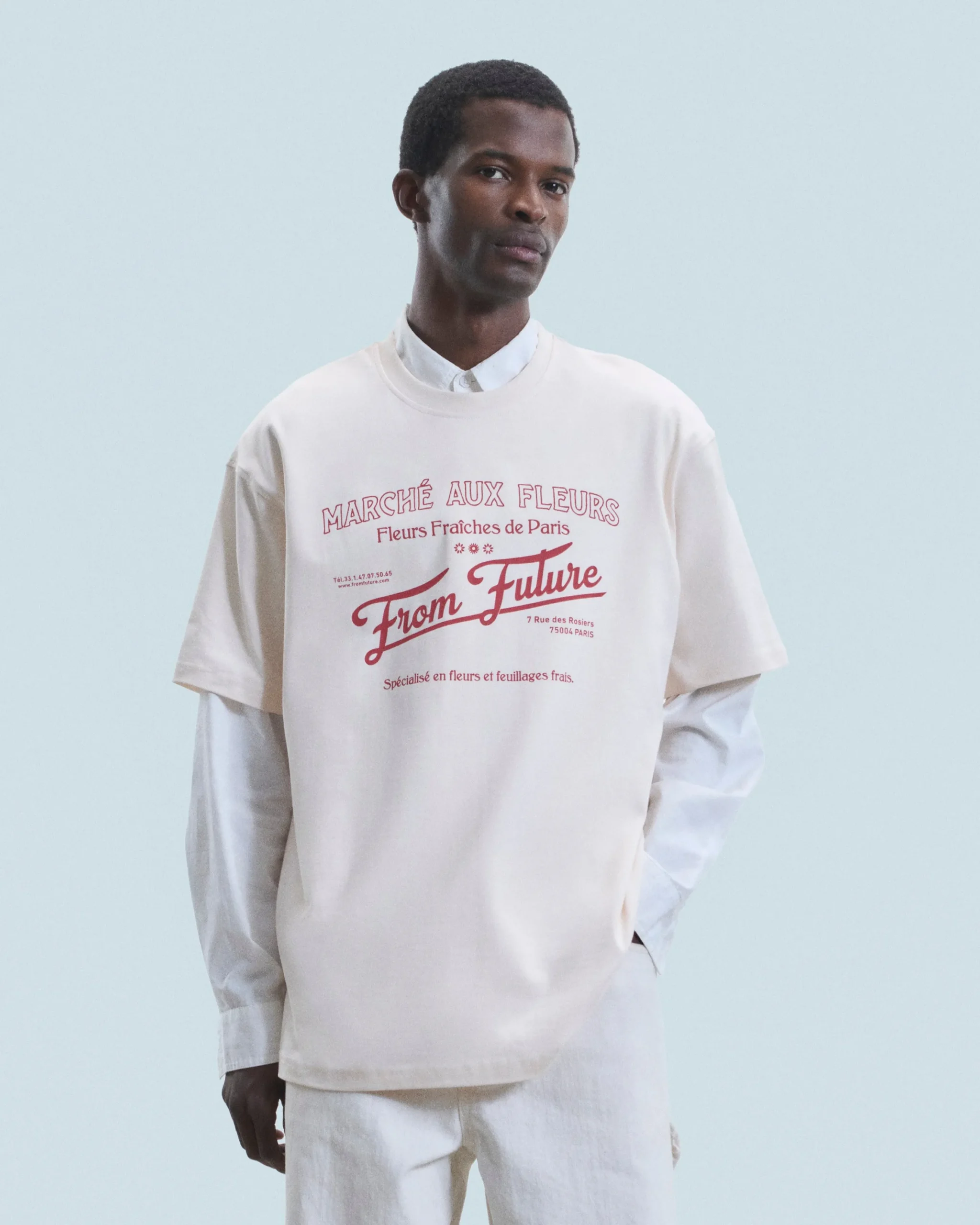 tshirt_col_rond_march_aux_fleurs_0.webp T-shirt Col Rond Marché Aux Fleurs^FROM FUTURE Flash Sale